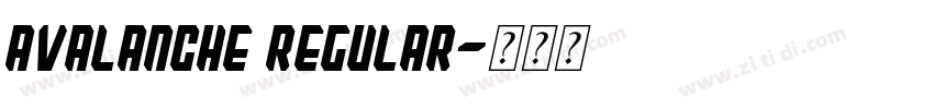 Avalanche Regular字体转换